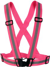 SafeMate Heijastinvaljaat kiinnityksellä Pinkki