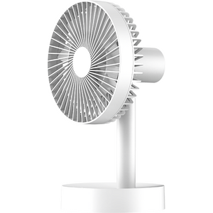 Emax Home Pöytätuuletin 6" usb ladattava Oskilloiva, valkoinen